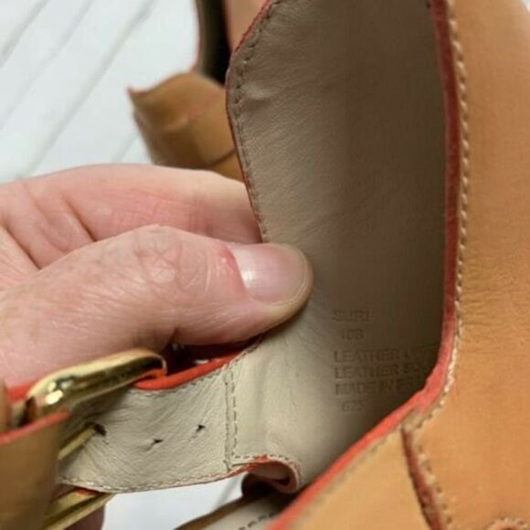 Elizabeth and James Suri cutout leather bootie brown size 10 - Picture 10 of 10
